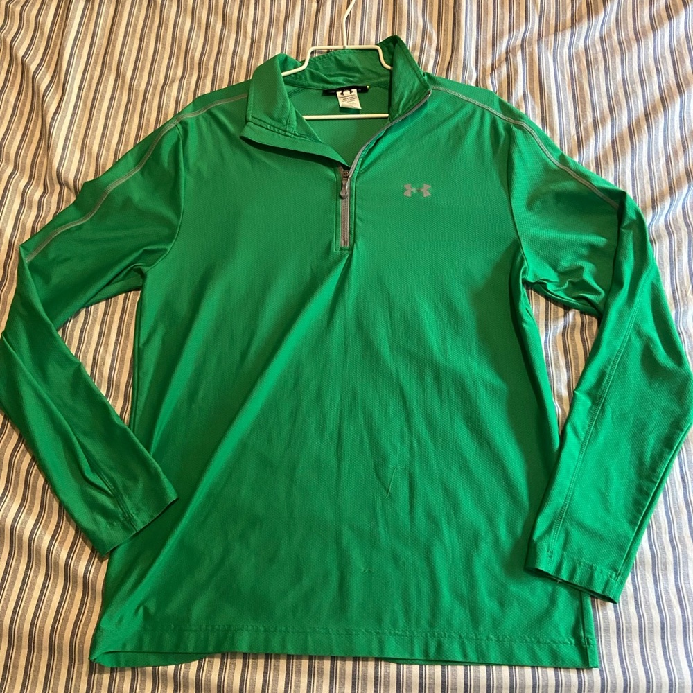 Under Armour Green Quarter Zip loose fit